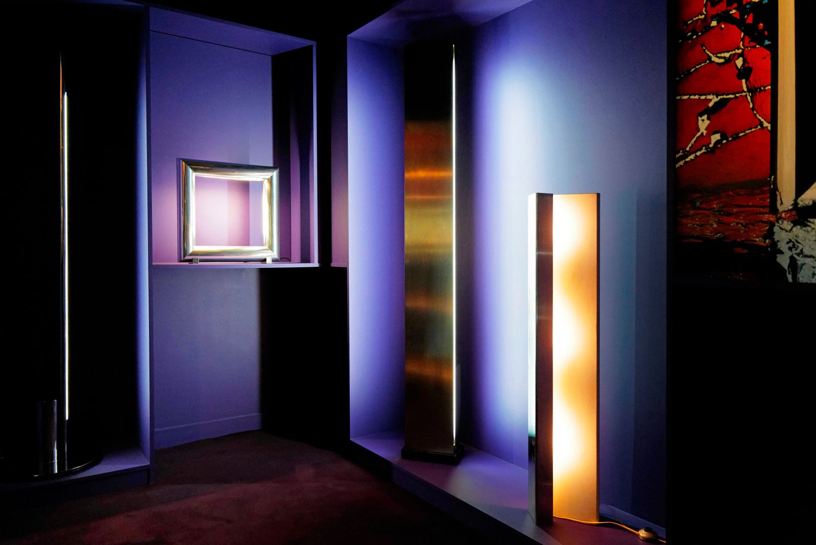 Lampes dites Arredoluce prsents exposition Nanda Vigo
