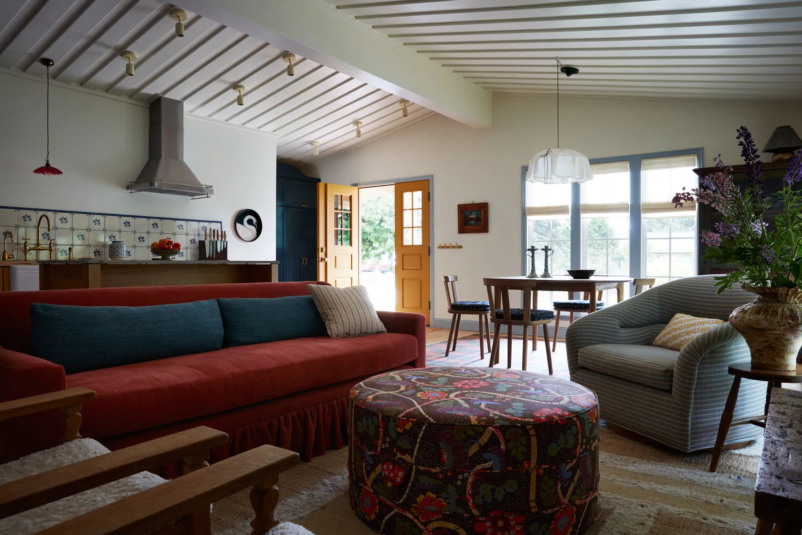 Image may contain Getaway cabin Furniture Lamp Chair Couch Home Decor Art and Painting