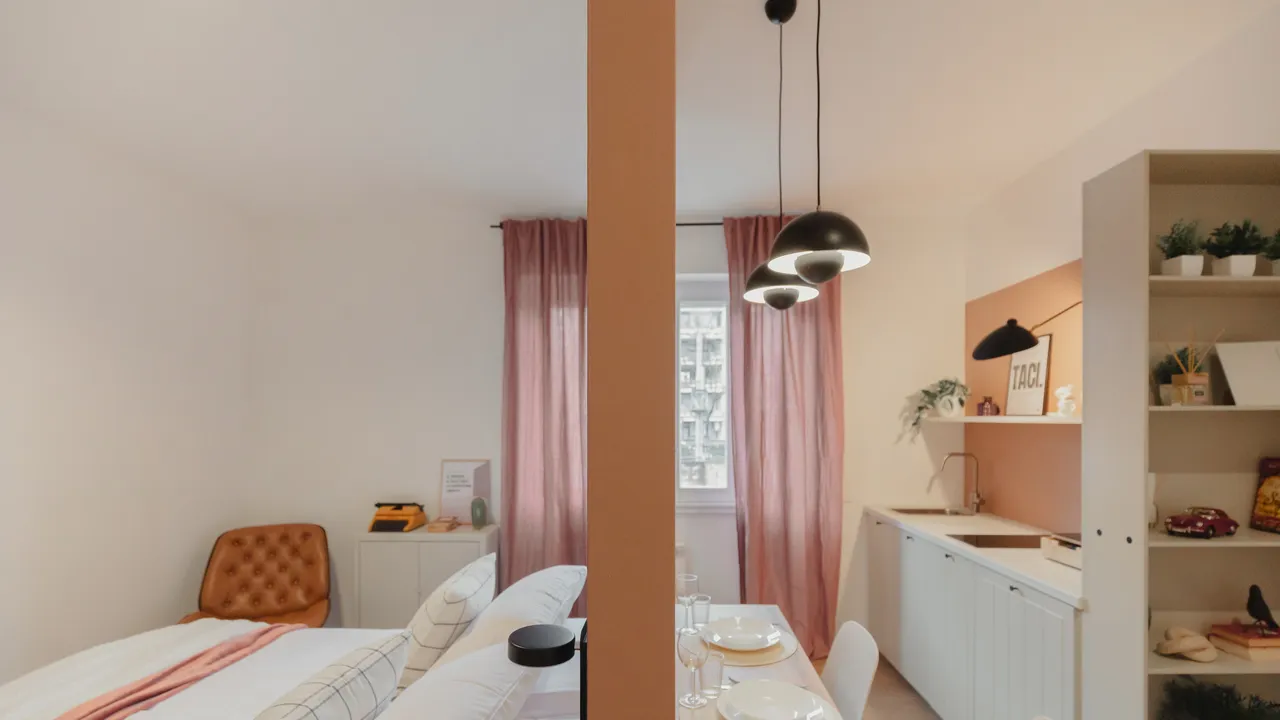 25 metrekarelik stüdyo için akıllı yerleşim: Bu 5 ipucuyla