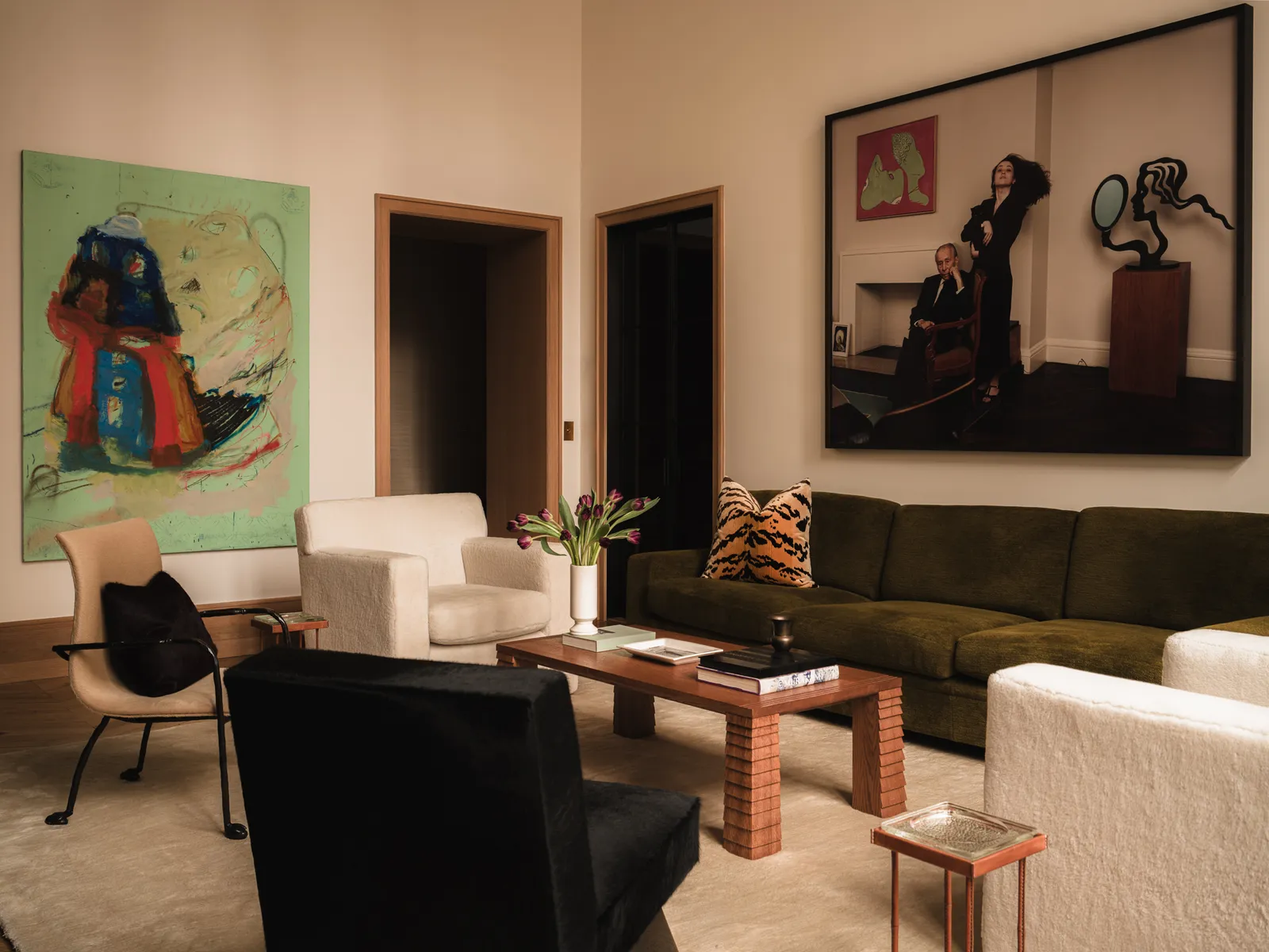 Le salon d'un appartement newyorkais au style français